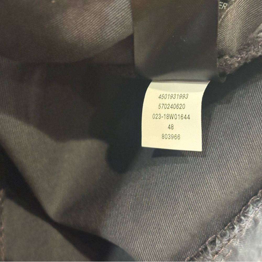WHBM $160 Metallic Trim Utility Jacket 14 Slate Blue Stretch like new - Picture 10 of 12